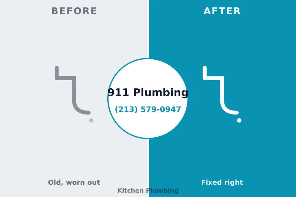 Before and after: plumbing repair North Manchester, IN